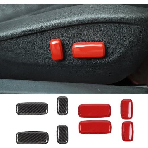 ABS Electric Seat Adjustment Switch Button Cover Decorative Trim Fit for Chevrolet Camaro 2010-2015 Interior Car Accessories