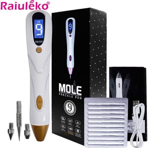 9 Levels Facial Laser Plasma Pen USB Freckle Dark Spot Tattoo Remover Tool Sweep Skin Tags Remover Point Beauty Care Instrument
