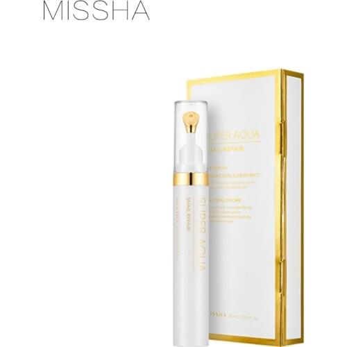 MISSHA Super Aqua Snail Repair Eye Serum 20g Snail Nourishing Eyes Serum Anti-Aging Moisturizing Firming Eye Care Korea Cosmetic