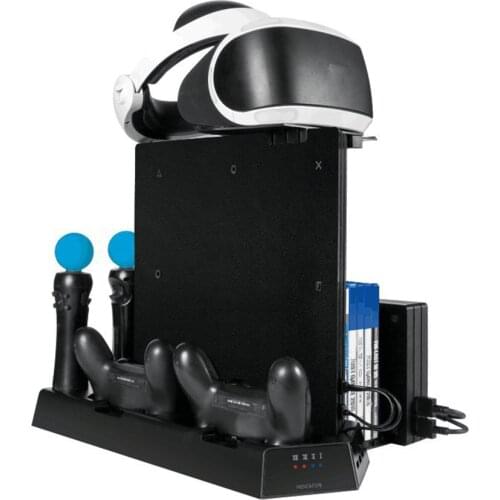 Multi-function Charging Stand Radiator Support Charger Disc Holder For PS4/SLIM/PRO/VR Controller