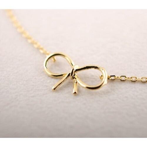 WJZB Fashion bracelet Bowknot hand catenary for women