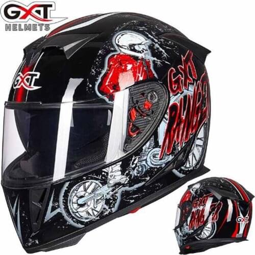 Motorcycle Helmet Double lens ,electric bicycle Motorbike Accessories Motocross full face scootersafety headpiece
