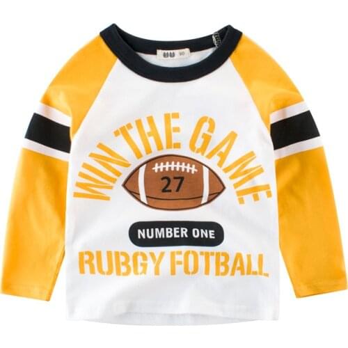 New Baby boy long sleeve t shirts Rubgy Fotball 27 Clothing Girls Printed T Shirts Kids Tees Baby Boy Tops clothes children girl