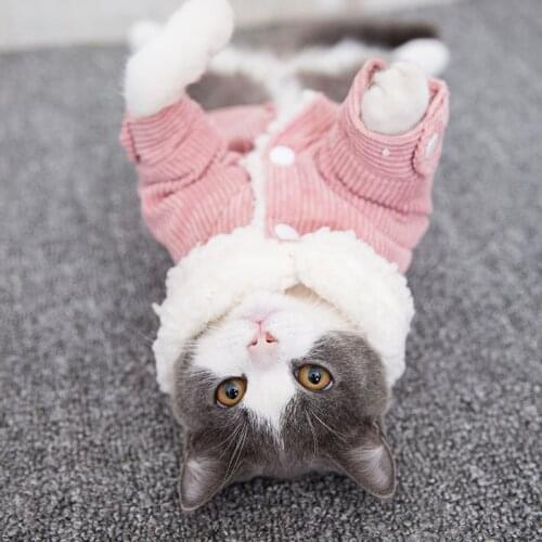 Autumn/winter Fleece Pet Clothes for Small Dogs Cats Thicken Warm Coat Jackets Chihuahua Clothing Pet Supplies