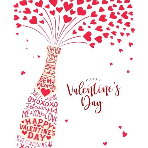 AZSG Happy Valentines Day Clear Stamps For DIY Scrapbooking Decorative Card making Craft Fun Decoration Supplies 11*14cm
