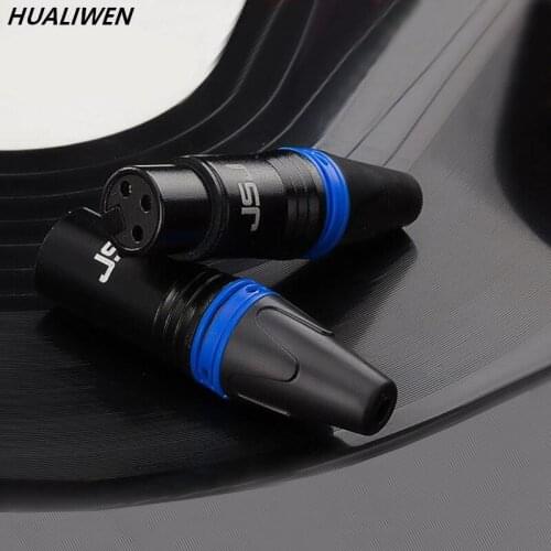 Male & Female 3-Pin XLR Microphone Audio Cable Plug Connectors Cannon Cable Terminals