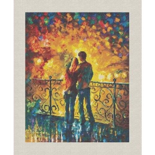 Manufacturer Embroidery First Date Modern Cross Stitch Kits for Beginners with 100% Cotton Floss & Free Shipping for Wall Decor