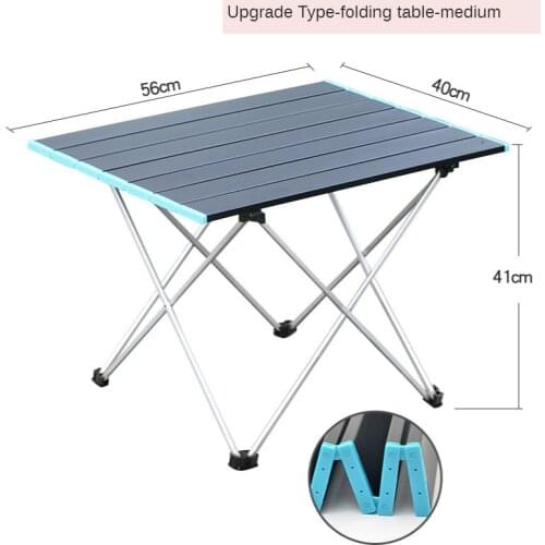 Aluminum Alloy Portable Table Outdoor Furniture Foldable Folding Camping Hiking Desk Traveling Outdoor Picnic Table Furniture
