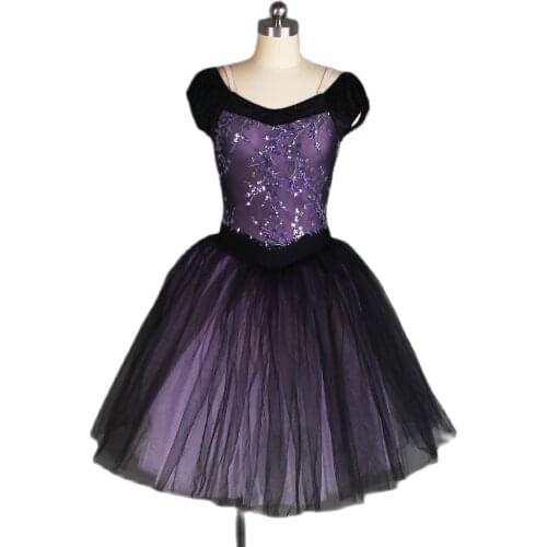 Item 20170 Purple Long Romantic Ballet Tutu Girl & Women Stage Performance Dance Costume Dancewear Ballet Tutu