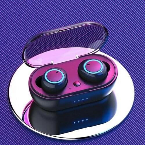 Y50 TWS Wireless Bluetooth 5.0 Earphone Touch Control 9D Stereo Headset with Mic Sport Earphones Waterproof Earbuds LED Display