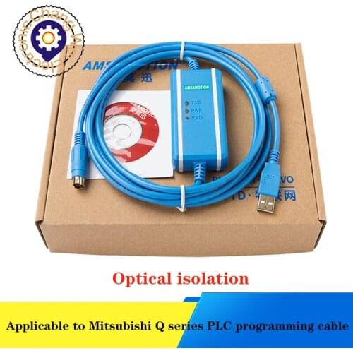 USB-QC30R2 is suitable for Mitsubishi Q series programming cable data download communication cable photoelectric isolation