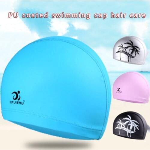 Waterproof Swimming Caps Protect Ears Long Hair Sports Swim Pool Hat Swimming Cap Free size for Men & Women Adults