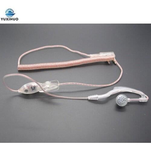 2-Pin Flexible Transparent Wire Headset PTT Mic Eear Hook for Kenwood TYT Baofeng UV5R UV-5R 5RA BF-888S CB Radio Accessories