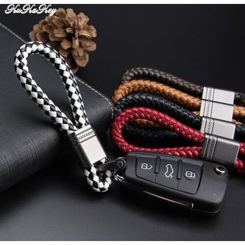 2018 Car Key Rings Keychain For Ford Focus 2 3 4 Mondeo MK2 MK3 MK4 Fiesta Ecosport Ranger Fusion Key Chain Holder Woven Keyring