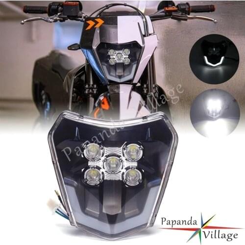 2020 2021 Universal Dual Sport Motocross LED Head Light for For EXC EXCF XCW XCFW TPI Six Days 250 350 450 500 300 200 150 125