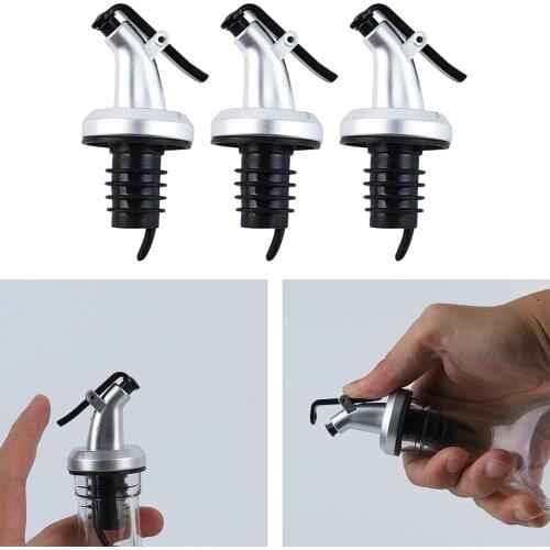 3 Pieces Bottle dispenser Oil stopper Plastic Upgrade Pourer for Kitchen and Bar