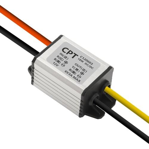 Car Power Buck Converter Voltage Regulator 12 V to 6 V 3A 18 W High Efficiency Water Converter Step Down volt Power Module