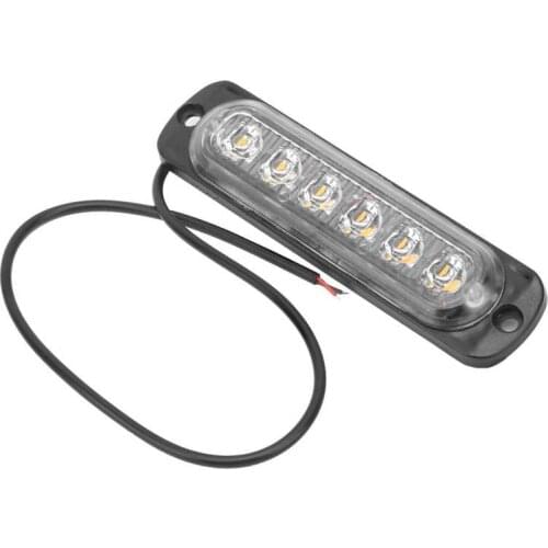Car interior lighting lamp for auto Side Marker Light Warning Signal Lamp Normally On Yellow Lighting 12V 6LED for Truck Car