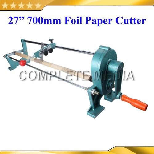 Free Shipping 27inch(70CM) Manual Gold Foil Slitter Cutter Hot Stamping Gilded Foil Paper PU Vinyl Cutting Machine