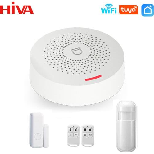 Wifi Smart Home Alarm System Wireless 433MHz Burglar Security Alarm Tuya Smart Life App Control Wireless Home Alarm Kit