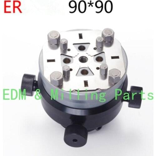 CNC ER 90*90mm Adjustable EDM Electrode Holder Calibrating Head Fit For EDM Spark Machine
