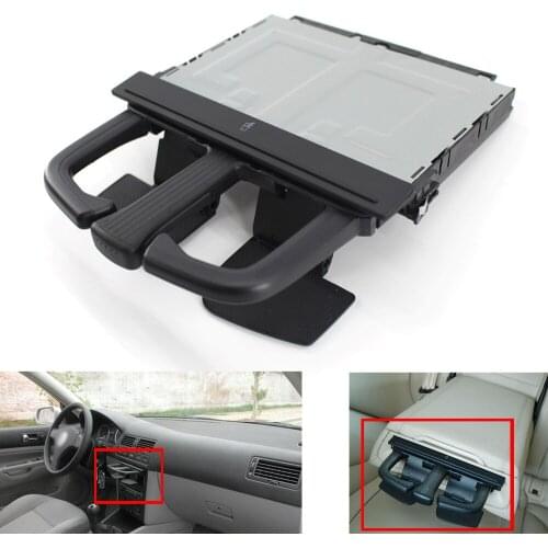 Front Dash Car Cup Holder Sliding For V*W J*etta Bora Golf MK4 MKV Audi A3 S3 A4 A6 Q5 Car-styling Cup Holder Storage Box Plasti