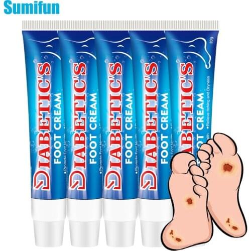 5pcs Sumifun Diabetic Cream for Foot Care Herbal Ointment Relieve Toe Fungus Anti Fungal Infection Eczema Urticaria Beriberi Oil