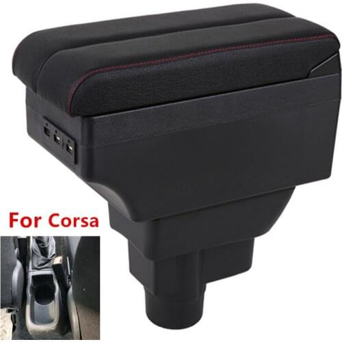 For Opel Vauxhall Corsa Armrest Box Decoration Car Styling 2006 - 2014