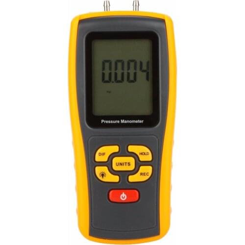 GM511 Digital Benetech 50KPa LCD display Pressure manometer yellow differential manometer pressure gauge