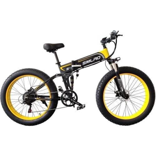 Mountain Electrical Bicycles 1000W 48V14ah Hydraulic Brake 26 inch Fat Tire Electric Bike 45km/h Electric Bicycle beach E-bike