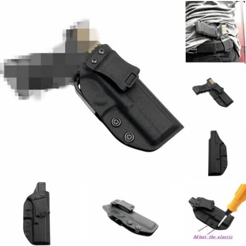 IWB Tactical KYDEX Gun Holster Fits: Glock 17 22 31 Inside Concealed Carry Waistband Pistola Belt Clip Accessories