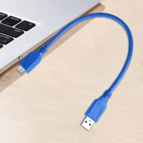 Hard Disk Connecting Cable USB 3.0 High-speed Transmission Mobile AM Male to Micro-B Hard Drive Connecting Line for Computer