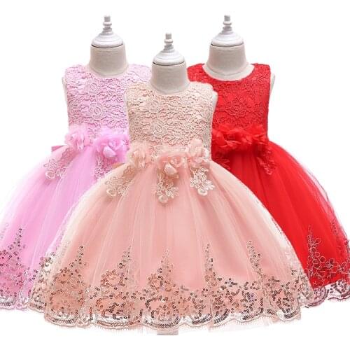 Girl Summer Lace Princess Dress Children Floral Gown Dresses For Girls Clothing Kids Birthday Party Tutu Custome Vestidos