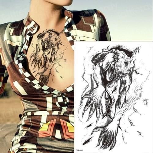 Men temporary tattoo swallow tattoo designs sexy tattoos sticker halloween body sticker paw tatoo waterproof long lasting tattoo