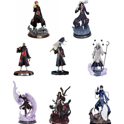 Naruto hands on organization model ornaments Uchiha Itachi Sharingan Uchiha Obito anime figures naruto figure