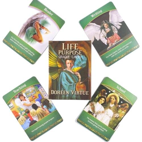 Life Purpose Oracle Cards Leisure Party Table Game High Quality Fortune-telling Prophecy Tarot Deck With Guide Book