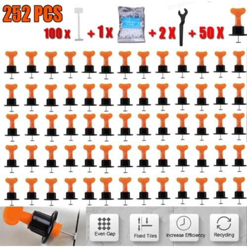 NEW 252Pcs Level Wedges Tile Spacers For Flooring Wall Tile Spacer Carrelage Tile Leveling System Leveler Locator Spacers Plier
