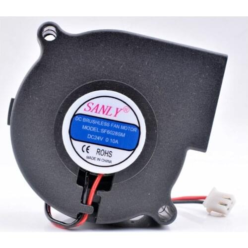 Brand new original SANLY SF6028SM 6cm 60x60x28mm DC24V 0.10A centrifugal turbine blower humidifier dedicated cooling fan