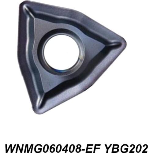 Original WNMG 060408-EF WNMG060408-EF YBG202 Tool Holder For External Machining Turning Tool Of CNC Carbide Insert 10 Pcs/box