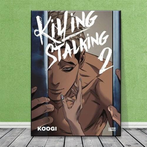 Anime Poster Killing Stalking Japanese Classic Canvas Painting Retro Wall Art Poster Print Picture for Bar Shop Home Decoration