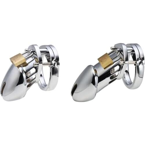 Metal Chastity Cage Belt Cock Cage Chastity Device Bdsm Games Erotic Produc Male Penis Ring Lock Device Sex Toys for Men