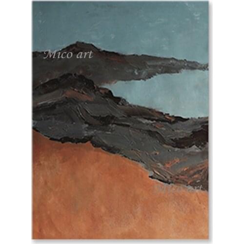 Modern Wall Paintings Art Abstract New Design Wall Hangings Oil Painting Real Hand Painted Canvas Art Free Shipping Pictures