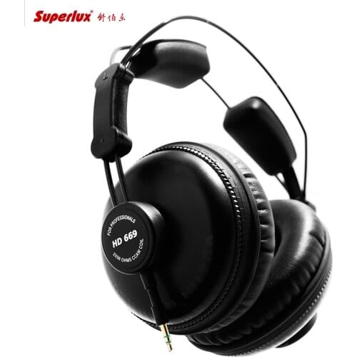 Superlux HD669 professional studio standard monitoring headphones noise isolating game music headphone sports earphones headset