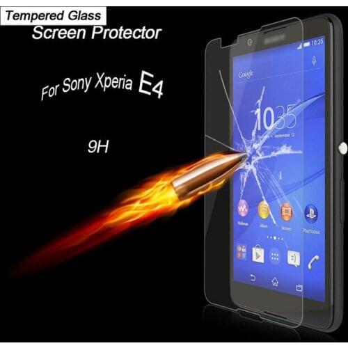 2.5D Tempered Glass For Sony Xperia E4 High Quality Protective Film Explosion-proof Screen Protector for E2003 E2033 E2105
