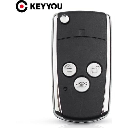 KEYYOU Replacement Modified Flip Folding Remote Car Key Case 3 Buttons For Toyota Camry Corolla Prado RAV4 Vios Hilux Yaris