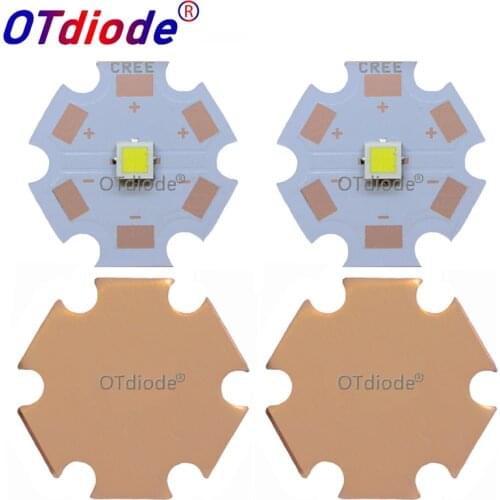 1PCS 12V High Power 13W Newest Cree XHP35 HI White 6500K Led Emitter with DTP Copper MCPCB for Flashlight DIY