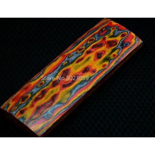 1piece 3D Color Knife Making wood material 120/160 Knife DIY tools Making Knife handle material high quality