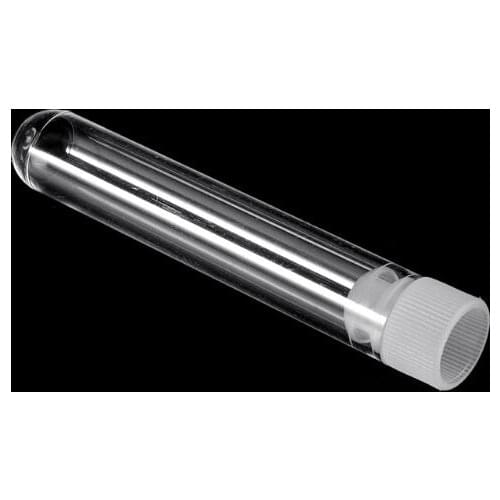 10 Pcs Clear Plastic Test Tube With Cap 12x60mm U-shaped Bottom Long Test Tube Lab Supplies