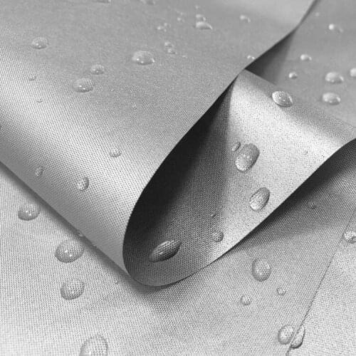 100*150cm/170cm Wide 210D Double-sided Silver Full Shade Fabric Waterproof Sunscreen Heat Curtain Tent Car Cover Oxford Cloth