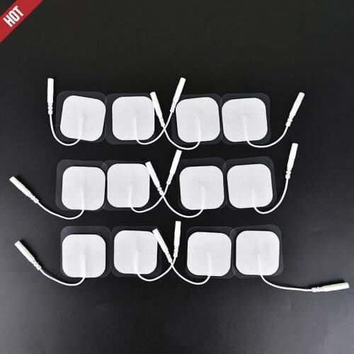 10PCS Silicone Gel Electrode Pads For Tens Acupuncture Physiotherapy Machine Ems Nerve Muscle Stimulator Slimming Massager Patch